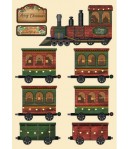 FORMES EN BOIS A5 CLASSIC TRAIN - KLSP131 STAMPERIA