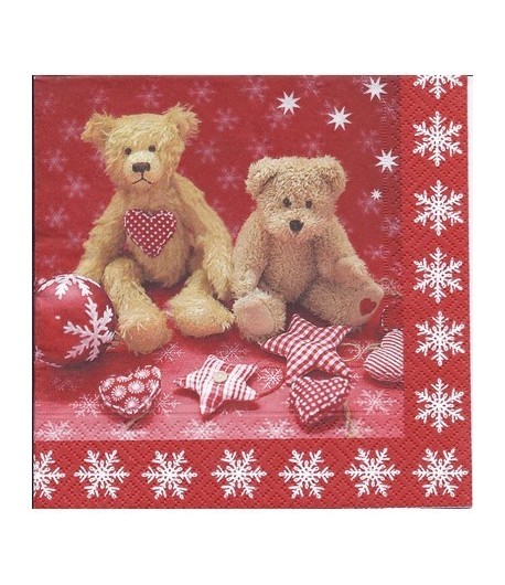 SERVIETTE OURSONS DE NOEL