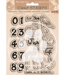 TAMPONS CLEAR COZY WINTER NUMBERS 14X18CM WTK161 STAMPERIA