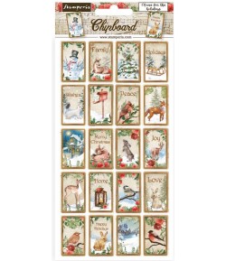 CHIPBOARD HOME FOR THE HOLIDAYS 15X30 - DFLCB59 STAMPERIA