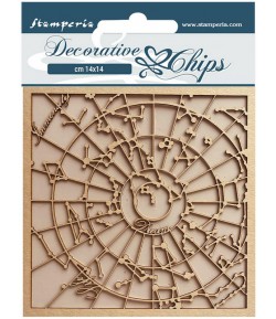 FORMES CARTON DECORATIVE CHIPS COSMOS INFINITY 14X14CM - SCB148