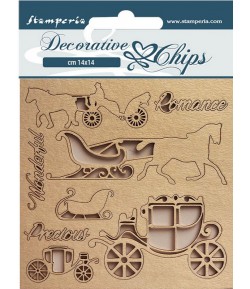 FORMES CARTON DECORATIVE CHIPS SWEET WINTER 14X14CM - SCB152