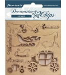 FORMES CARTON DECORATIVE CHIPS SWEET WINTER 14X14CM - SCB152