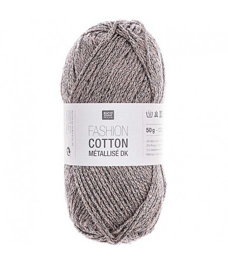 FASHION COTTON METALLISE GRIS FER (020)