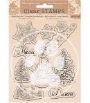 TAMPONS CLEAR HOME FOR THE HOLIDAYS SNOWFLAKES 14X18CM WTK162 STAMPERIA