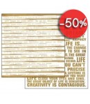 PAPIER TEXTE 30 X 30 CM - STAMPERIA SBB375