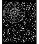 POCHOIR 20X25 EP 0.25 COSMOS INFINITY CONSTELLATION KSTD116 STAMPERIA