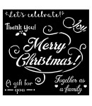 POCHOIR MERRY CHRISTMAS 18 X 18 CM - KSTDQ72