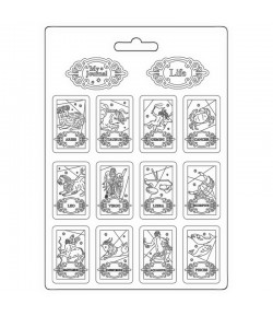 MOULE PVC FLEXIBLE COSMOS INFINITY ZODIAC - 21 X 29.7 CM - K3PTA4548