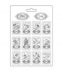 MOULE PVC FLEXIBLE COSMOS INFINITY ZODIAC - 21 X 29.7 CM - K3PTA4548