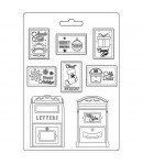 MOULE PVC FLEXIBLE-  LETTER AND STAMPS K3PTA5634