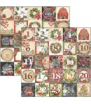 BLOC 8 FEUILLES CHRISTMAS VIBES PATTERNS CIAO BELLA 30X30CM CBT057