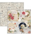 BLOC 8 FEUILLES CHRISTMAS VIBES PATTERNS CIAO BELLA 30X30CM CBT057