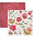 BLOC 8 FEUILLES CHRISTMAS VIBES PATTERNS CIAO BELLA 30X30CM CBT057