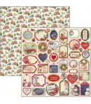 BLOC 8 FEUILLES CHRISTMAS VIBES PATTERNS CIAO BELLA 30X30CM CBT057