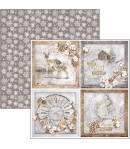 BLOC 8 FEUILLES COZY MOMENTS PATTERNS CIAO BELLA 30X30CM CBT056