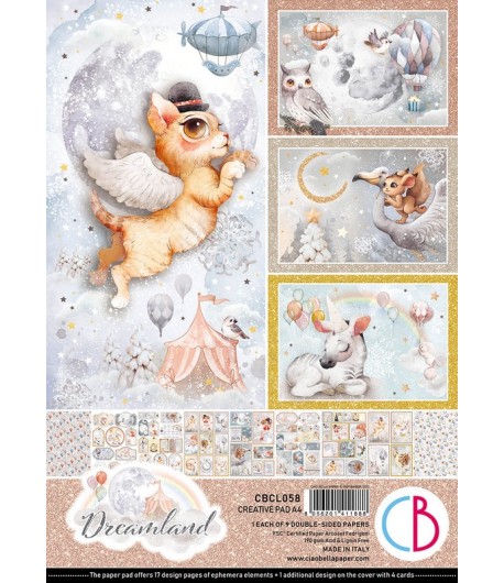 BLOC 9 FEUILLES DREAMLAND CIAO BELLA A4 CBCL058