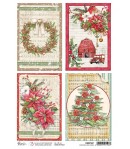 PAPIER DE RIZ A4 CHRISTMAS VIBES CARDS 21 X 29.7 CM CIAO BELLA CBRP267