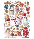PAPIER DE RIZ A4 COOKIES AND CANDIES 21 X 29.7 CM CIAO BELLA CBRP270
