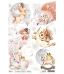 PAPIER DE RIZ A4 FANTASTIC CREATURES 21 X 29.7 CM CIAO BELLA CBRP288