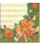 SERVIETTE PARTITION DE NOEL