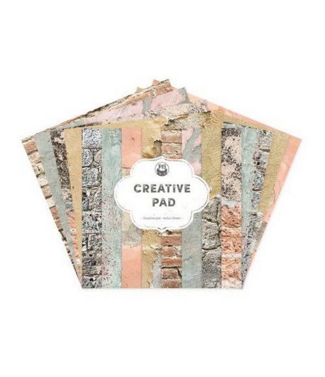 BLOC 24 FEUILLES 15 X 15 CM - PASTEL WALLS - PIATEK