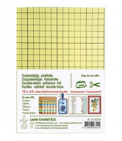 10 FEUILLES ADHESIVES DOUBLE FACE - A5