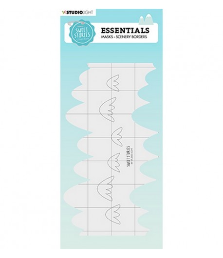 POCHOIR MONTAGNES - SCENERY BORDERS