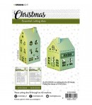 DIES ESSENTIALS CHRISTMAS 3D HOUSE - CD243