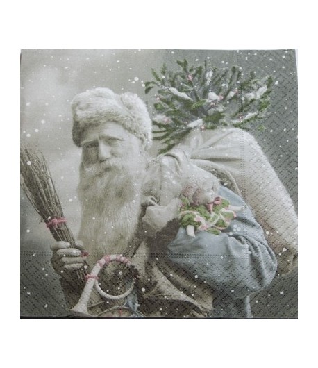 SERVIETTE PERE NOEL VINTAGE