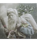 SERVIETTE PERE NOEL VINTAGE