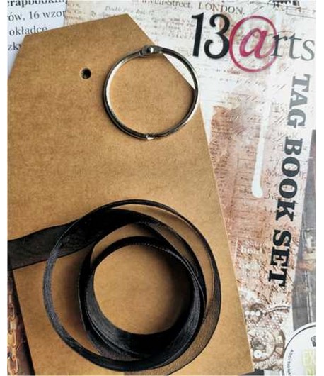 TAG BOOK -  18 X  10 CM - KRAFT