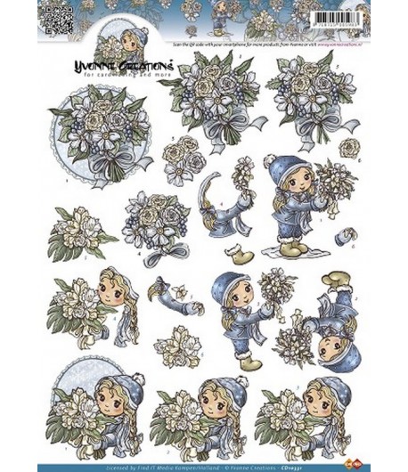 FEUILLE 3D WINTER - CD10331