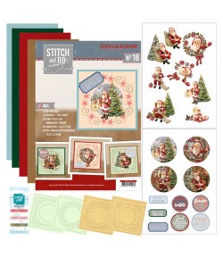 KIT STITCH AND DO FEUILLES 3D FROM SANTA WITH LOVE COLOUR 18