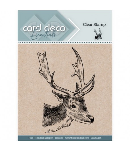 TAMPON CLEAR CHRISTMAS DEER CDECS116