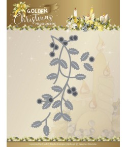 DIES GOLDEN CHRISTMAS - HOLLY BRANCH - PM10239