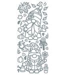 STICKERS GNOMES AUTOMNE - ARGENT