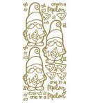 STICKERS GNOMES PASTEQUE - OR