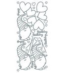 STICKERS GNOMES COEURS - OR