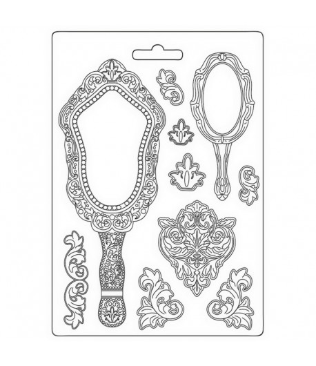 MOULE PVC FLEXIBLE - ROSE PARFUM MIRRORS K3PTA5639