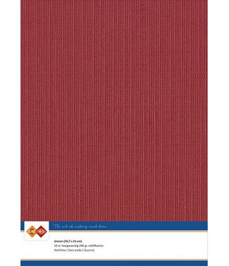 FEUILLE A4 21 X 29.7 CM - 240GR -  ROUGE A434