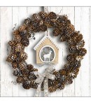 SERVIETTE COURONNE POMMES DE PIN