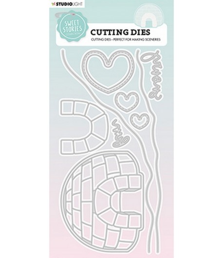 DIES SLIMLINE SNOWY FUN  - STUDIOLIGHT SWEET STORIES N°154