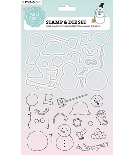 DIES + BONHOMMES DE NEIGE - STUDIOLIGHT SWEET STORIES N°19