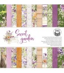 BLOC 24 FEUILLES 15 X 15 CM - SECRET GARDEN - PIATEK