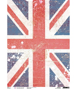 PAPIER DE RIZ A3 GOD SAVE THE QUEEN 30.6 X 42.7CM CBRM051 CIAO BELLA