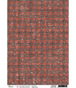 PAPIER DE RIZ A4 TARTAN PATTERN 21 X 29.7 CM CIAO BELLA CBRP295