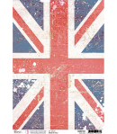 PAPIER DE RIZ A4 UNION JACK 21 X 29.7 CM CIAO BELLA CBRP298