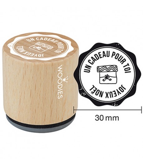 TAMPON BOIS - UN CADEAU POUR TOI - JOYEUX NOEL