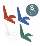 CHEVALETS EN CARTON - 17 CM - 4 COULEURS